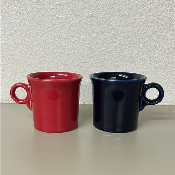 Fiesta Other - Fiesta Vibrant Red and Navy/cobalt Mug Duo